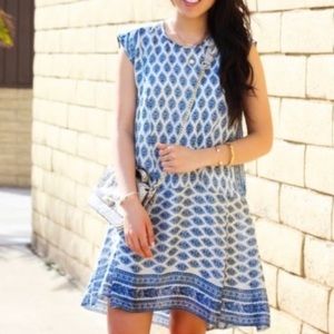 Madewell Skyscape Dress Diamond Floral Paisley